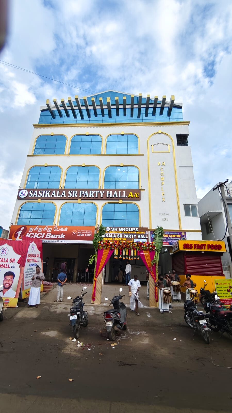 Sasikala SR Party Hall — daytime view — Sasikala SR Party Hall, Medavakkam Chennai