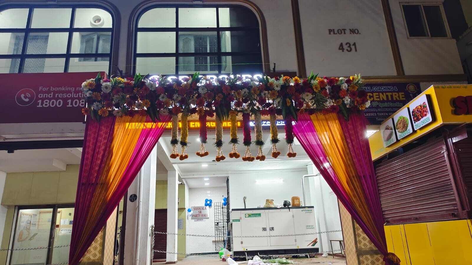 Sasikala SR Party Hall — wedding venue in Medavakkam Chennai